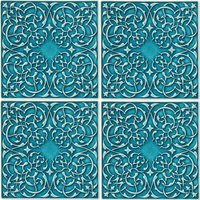 Keramikfliesen Wände, Dekore/Cantabile/15cm/Türkis von pracowniazona
