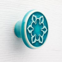 Keramikknopf Für Möbel, Nr.2, Türkis von pracowniazona