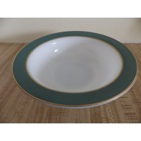 Vintage Pyrex Geschirr Regency Grün Mit Gold Band Servierschale Vintage Pyrex Geschirr Regency Grün Mit Gold Band Servierschale von practiceintime