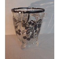 Wunderschöne 1920Er Jahre Kristall Und Sterling Silber Blumen Fuß Vase Hochzeit Dekor von practiceintime