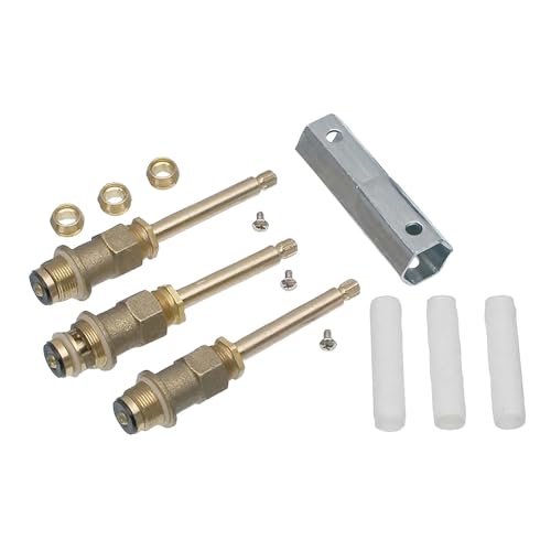 predolo 10 Stück Wasserhahnventil Ersatzteile set Badewannenarmatur Reparaturkit Kartusche Umstellerstift Messing Edelstahl für Badezimmer Wartung von predolo