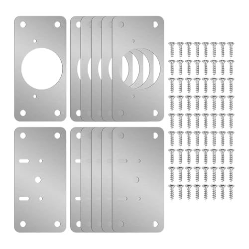 predolo 12x Metall-Scharnier Reparaturplatte mit Befestigungsschraube für Möbel predolo 12x Metall-Scharnier Reparaturplatte mit Befestigungsschraube für Möbel von predolo