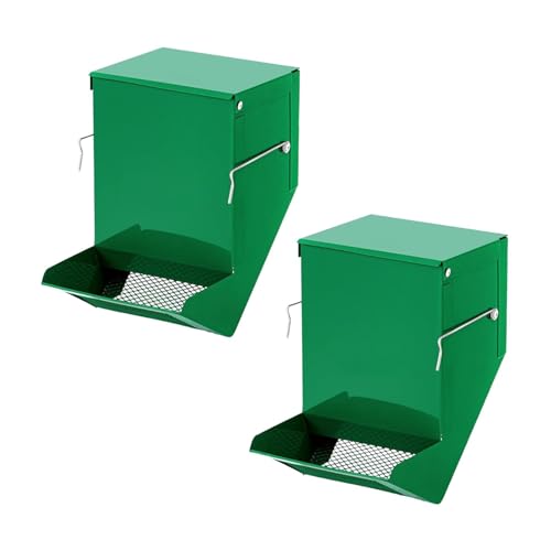 predolo 2 Stück Kaninchen Futterspender Futterautomat Futtertrog Wassertrog aus Metall mit Deckel Und Haken für Kaninchen Meerschweinchen Hamster Und predolo 2 Stück Kaninchen Futterspender Futterautomat Futtertrog Wassertrog aus Metall mit Deckel Und Haken für Kaninchen Meerschweinchen Hamster Und von predolo