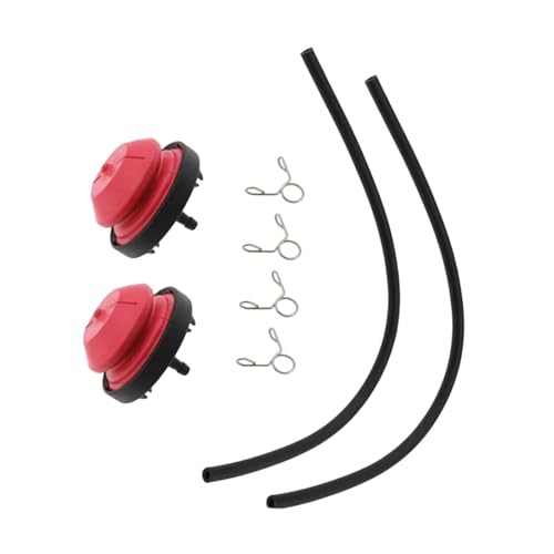 predolo 2 Stück Priming Bulb Pump Kit für Rasenmäher Einfache Installation Zubehör zur Verbesserung der Kraftstoffeffizienz Robustes Pp Material Minimiert von predolo