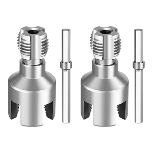 predolo 2Pcs PVC Rohr Gewindeschneider Rohr Gewinde Schneiden Werkzeug Integrierte Interne Externe Rohre Threading Werkzeug von predolo