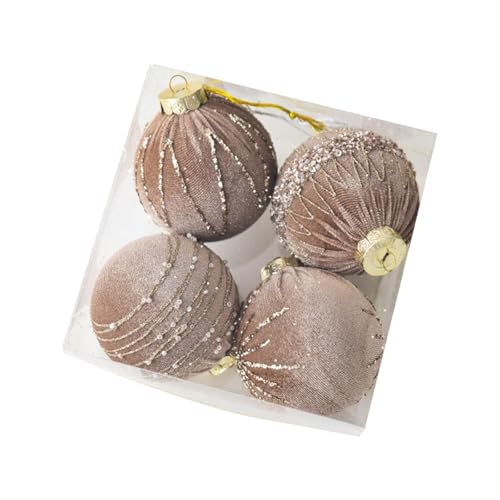 predolo 4 Stück Samt Ornamente, Weihnachtsdekoration, DIY Weihnachtsbaum Ornamente für Zuhause, Thanksgiving, Jahrestag, Party Zubehör, Kaffee predolo 4 Stück Samt Ornamente, Weihnachtsdekoration, DIY Weihnachtsbaum Ornamente für Zuhause, Thanksgiving, Jahrestag, Party Zubehör, Kaffee von predolo