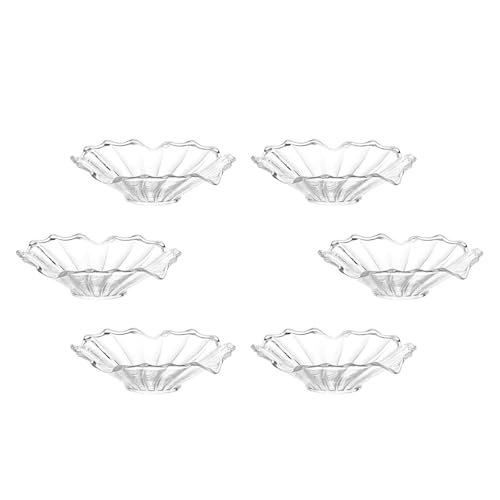 predolo 6 Stück Tropfschutz für Kerzen, Konisch, Tropfschutz für Kerzen, Tablett, Durchsichtig, Schutz für Tischdecke, Glas, Bobeches für Mahnwache bei Kerzen, Geripptes Blütenblatt predolo 6 Stück Tropfschutz für Kerzen, Konisch, Tropfschutz für Kerzen, Tablett, Durchsichtig, Schutz für Tischdecke, Glas, Bobeches für Mahnwache bei Kerzen, Geripptes Blütenblatt von predolo