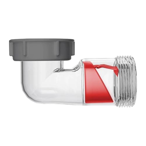 predolo Abflussrohr Siphon Rückstauverhinderer mit Sichtbarem Design aus PP für Küchenspüle Badezimmer Wohnmobil, 50 Rohr von predolo