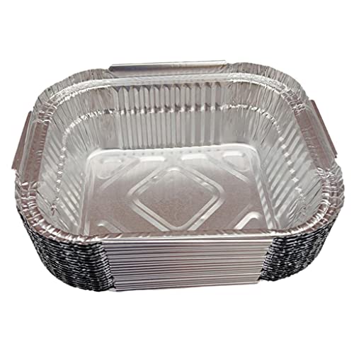 predolo Aluminium Grillteller für BBQ und Grillpartys - Robuste Schale für Fettauffang und Grillschalen, 410ml, 20Pcs von predolo