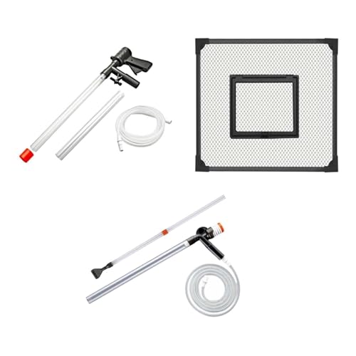 predolo Aquarium Bildschirmnetz Fischbecken Netzabdeckung Sicherheitsnetz Abdeckung Staubfilter mit Manuellem Reinigungswerkzeug aus Polyester Und PP für von predolo