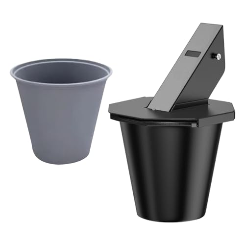 predolo BBQ Tropfeimer Grill Zubehör Fettbehälter Abtropfeimer mit Deckel Eisenmaterial Langlebig Und Silikoninneneinsatz für Grillen Camping Picknick von predolo