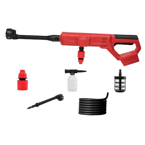 predolo Cordless Pressure Washer Elektrischer Hochdruckreiniger Auto Waschset Handgerät Tragbarer Wassersprüher Ergonomisch für Autoreinigung von predolo