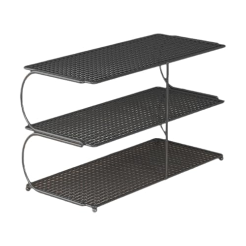 predolo Desktop Organizer Regal, Computer Schreibtisch, Bücherregal, Mehrzweck Arbeitsbereich Organizer, Desktop Bücherregal für Wohnzimmer, Wohnheimtisch, 3 Schichten predolo Desktop Organizer Regal, Computer Schreibtisch, Bücherregal, Mehrzweck Arbeitsbereich Organizer, Desktop Bücherregal für Wohnzimmer, Wohnheimtisch, 3 Schichten von predolo
