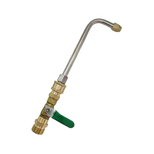 predolo Druckreiniger Ventilstange 1/4 Ventil Schlauchadapter Verlängerungsstab Kupfer Edelstahl Funktion Einfache Installation für Professionelle Reinigung, 90 Grad M22 von predolo