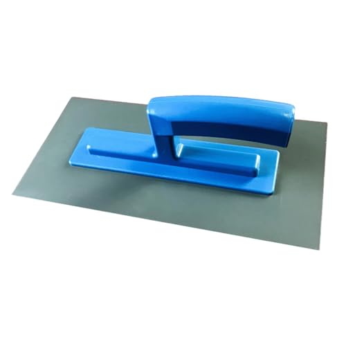predolo Flache Glättekelle, Handwerkzeuge, Vielseitig, Professionell, Maurerkelle mit Komfortablem Griff Zum Streichen von Wänden, Wandplatten, Blau predolo Flache Glättekelle, Handwerkzeuge, Vielseitig, Professionell, Maurerkelle mit Komfortablem Griff Zum Streichen von Wänden, Wandplatten, Blau von predolo