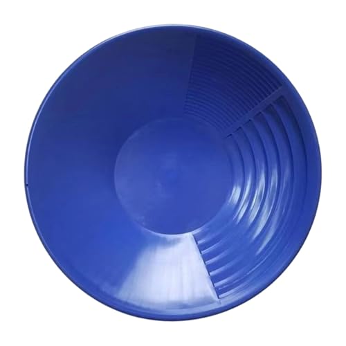 predolo Goldwaschpfanne mit Doppelrillen, Goldschürfpfanne, Sammelwerkzeug für Liebhaber von freiliegendem Grundgestein, erfahrene Goldsucher von predolo