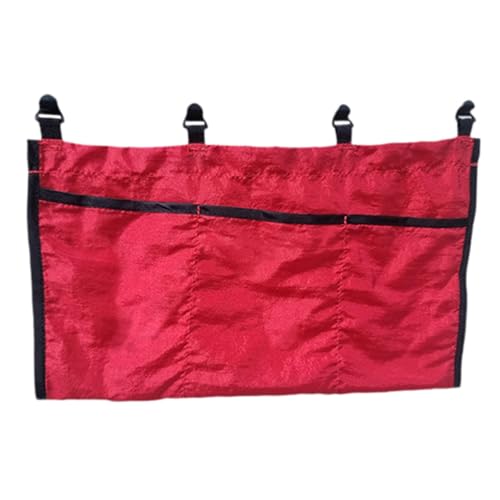 predolo Hängematten Organizer Kompakt Und Leicht Tragbar mit Mehreren Fächern Ideal für Camping Wandern Und Freizeitaktivitäten, Rot von predolo
