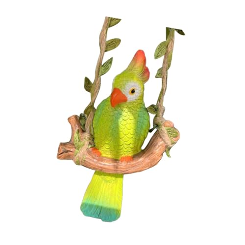 predolo Hängende Papagei Statue, Ornament, Dekor, Mikro Landschaft, Geschenk, Garten Accessoire von predolo