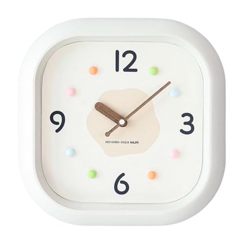 predolo Hängende Uhr für Zuhause, Stille Zeitmessung, Quadratisch, Khaki predolo Hängende Uhr für Zuhause, Stille Zeitmessung, Quadratisch, Khaki von predolo