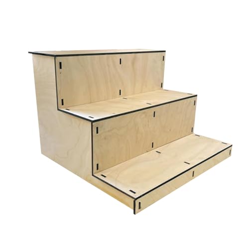predolo Holz Display Stand Organizer Multifunktionale Tassen Lebensmittel Display Riser, Holz von predolo