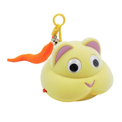 predolo Interaktives Katzenspielzeug Intelligente Bewegliche Maus Automatischer Katzenteaser Kätzchenspielzeug Simuliert Beute Und Wiederaufladbar, Gelb von predolo