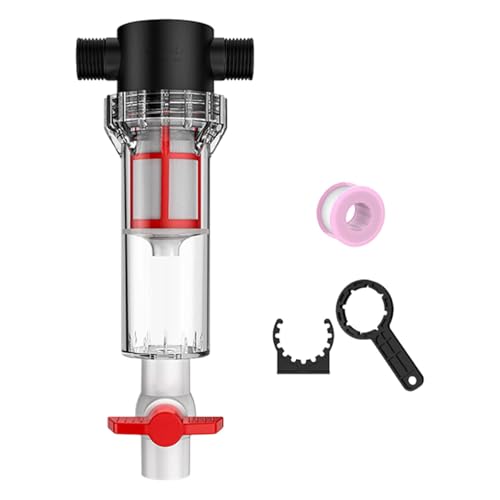 predolo Interner Fischtankfilter, Aquarium Entwässerungssammler, Transparenter PC, Fischabfallreinigung, Filterung, 3/4 Zoll, Schnellanschluss, 200 Mesh Außengewinde von predolo