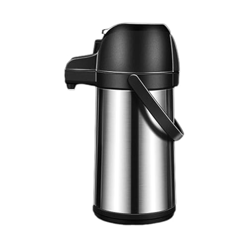 predolo -Kaffeekaraffe, Edelstahl-Thermoskanne, Kaffeespender mit Pumpe, 1.5 l Edelstahl von predolo