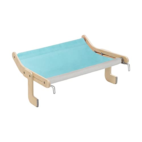 predolo Katzenfenster-Sitzstange, Basking-Katzenregal, langlebiger Balkonfenster-Katzen-Hängemattensitz, abnehmbar für zu Hause, ohne Bohren, hält bis zu 40 von predolo