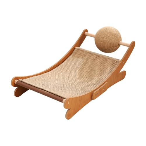 predolo Katzenkratzbaum mit Kratzball, Lounge Möbel für Katzen, Stabil, Mini Strandstuhl für Katzen, für Hauskatzen Und Kleine Kätzchen, Sisal von predolo
