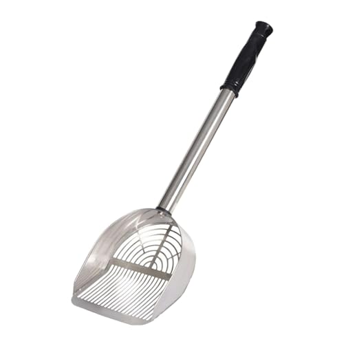 predolo Katzenstreuschaufel, Langer Griff, Pet Coop Scooper, Multifunktional, Größer, Breiter Korb, Sieb für Katzentoiletten, Silber predolo Katzenstreuschaufel, Langer Griff, Pet Coop Scooper, Multifunktional, Größer, Breiter Korb, Sieb für Katzentoiletten, Silber von predolo