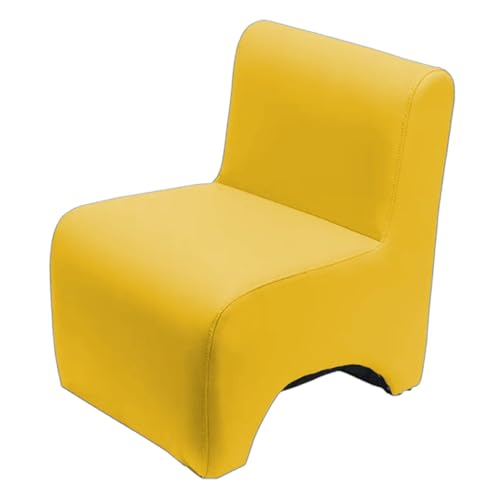 predolo Kindersessel Einzelsofa Kinder Sessel Couch mit Rückenlehne Kinder Lounge Stuhl Atmungsaktiver Stoff für Schlafzimmer Wohnzimmer Kindergarten, Gelb von predolo