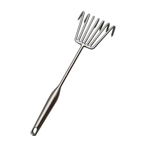 predolo Klauenrechen, Gartenrechen, Mehrzweck Handrechen Aus Edelstahl mit Festem Griff, Kleiner Bodenfräse Zum Pflanzen Und Entfernen von, L predolo Klauenrechen, Gartenrechen, Mehrzweck Handrechen Aus Edelstahl mit Festem Griff, Kleiner Bodenfräse Zum Pflanzen Und Entfernen von, L von predolo