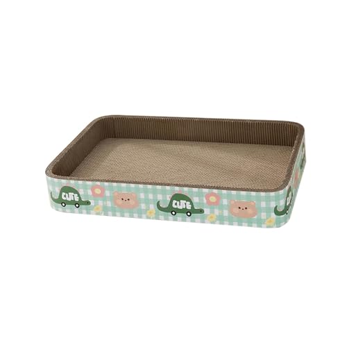 predolo Kratzbrett Katze Katzenbett Kratzmatte Schlafsofa aus Langlebigem Karton Stabil Und Komfortabel für Kätzchen Haustierzimmer Innenraum, 50cm von predolo