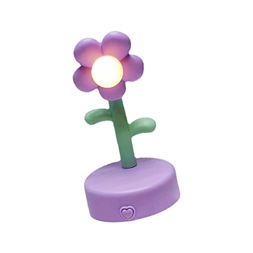 predolo Kreative Blumentischlampe, Nachtlicht, moderne Schreibtischlampe, dekorative Nachttischlampe für Wohnzimmer, Schlafzimmer, Partydekoration, Violett predolo Kreative Blumentischlampe, Nachtlicht, moderne Schreibtischlampe, dekorative Nachttischlampe für Wohnzimmer, Schlafzimmer, Partydekoration, Violett von predolo