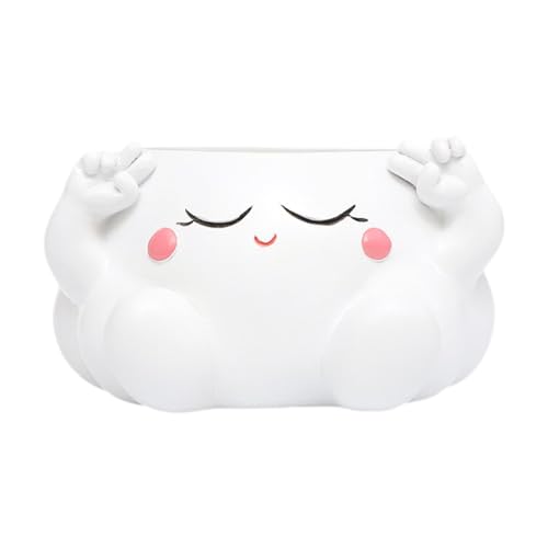 predolo Kunstharz Blumentopf als Geschenkidee für Zuhause und Büro, Mehrfarbig, Style B von predolo
