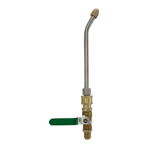 predolo Kupfer Edelstahl Hochdruckreiniger Stab Schnellkupplung Praktisches Zubehör für Dachrinne Terrasse Hof Einfahrt, Länge 26cm von predolo