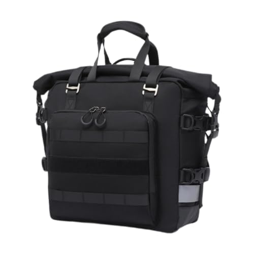 predolo Motorradsatteltasche mit Schnellverschluss Seitentasche Gepäckträgertasche Innentasche aus Oxfordgewebe Erweiterbar Und Wasserabweisend für Touren von predolo
