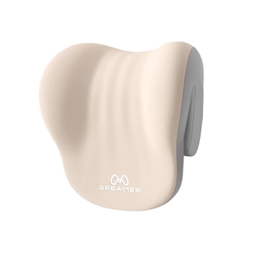 predolo Nackenkissen Memory Foam Kopfstütze Schlaffkissen Nackenstütze Kopfkissen aus Memory-Schaum mit Ergonomischer Form zur Unterstützung Beim Schlafen, Beigegrau von predolo