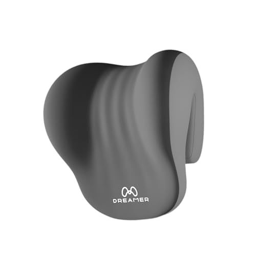 predolo Nackenkissen Memory Foam Kopfstütze Schlaffkissen Nackenstütze Kopfkissen aus Memory-Schaum mit Ergonomischer Form zur Unterstützung Beim Schlafen, Grau von predolo