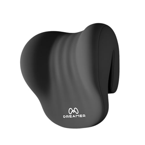 predolo Nackenkissen Memory Foam Kopfstütze Schlaffkissen Nackenstütze Kopfkissen aus Memory-Schaum mit Ergonomischer Form zur Unterstützung Beim Schlafen, Schwarz von predolo