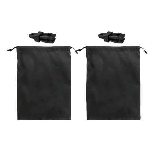 predolo Outdoor Vorhang Sandsack, Gewichtete Taschen, Zubehör für Pavillonzelt Tischdecken, Multifunktional, Verstellbar mit Halteklammern, 2 StÜck von predolo