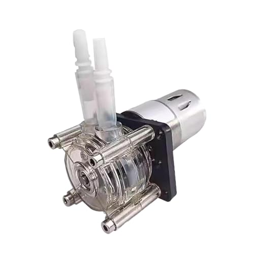 predolo Peristaltikpumpe Mini Flüssigkeitspumpe Dosierpumpe Schlauchpumpe Transparenter Pumpenkopf Edelstahlrollen für Flüssigkeitstransfer Labor Heimwerker, 12 V predolo Peristaltikpumpe Mini Flüssigkeitspumpe Dosierpumpe Schlauchpumpe Transparenter Pumpenkopf Edelstahlrollen für Flüssigkeitstransfer Labor Heimwerker, 12 V von predolo