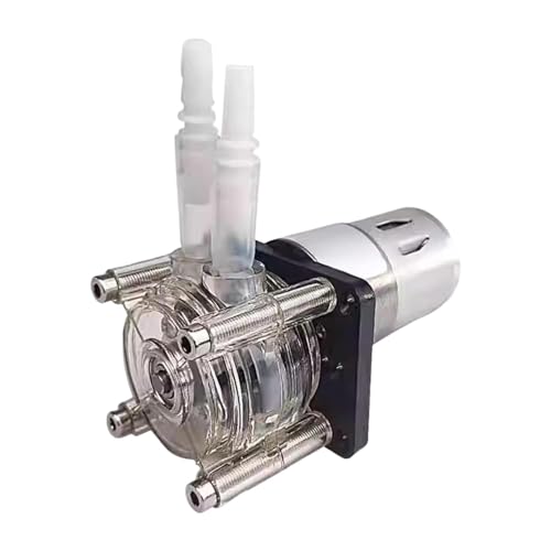 predolo Peristaltikpumpe Mini Flüssigkeitspumpe Dosierpumpe Schlauchpumpe Transparenter Pumpenkopf Edelstahlrollen für Flüssigkeitstransfer Labor Heimwerker, 24 V predolo Peristaltikpumpe Mini Flüssigkeitspumpe Dosierpumpe Schlauchpumpe Transparenter Pumpenkopf Edelstahlrollen für Flüssigkeitstransfer Labor Heimwerker, 24 V von predolo