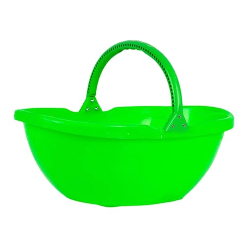 predolo Robuster Erntekorb mit Ergonomischem Griff Und Leicht zu Reinigendem Design aus Hochwertigem PP Ideal für Den Transport von Obst Gemüse Und, GrÜn von predolo