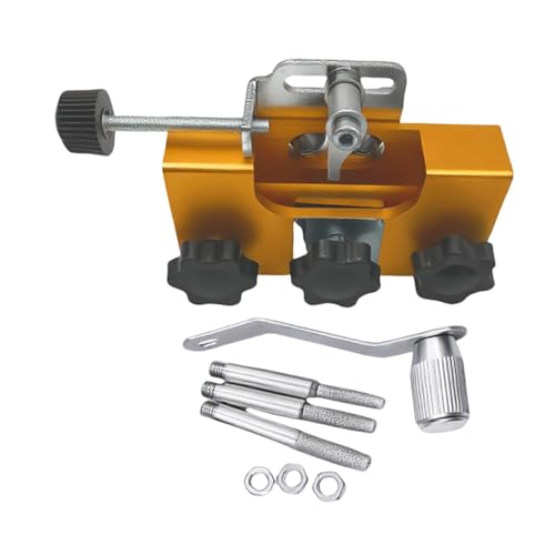 predolo Schärfer Handkurbel Schärfkit Aluminiumlegierung Diamant Schleifkopf Kompakt für Outdoor-aktivitäten, Golden predolo Schärfer Handkurbel Schärfkit Aluminiumlegierung Diamant Schleifkopf Kompakt für Outdoor-aktivitäten, Golden von predolo