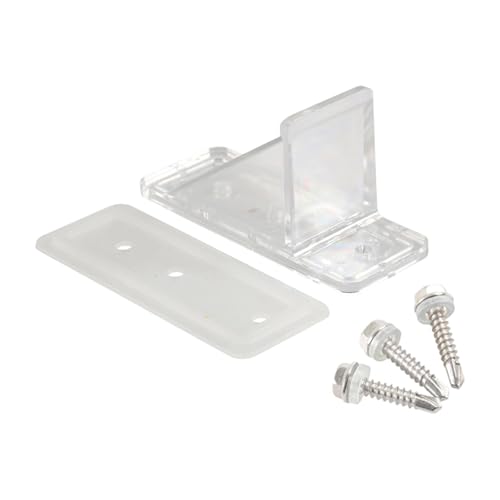 predolo Schneefang Dachschutz Rinnenschutz Zubehör Halterung PC Gummi Langlebig für Metallbedachung Wohnmobil Schutz vor Schnee Und EIS Hausdach, Klar von predolo