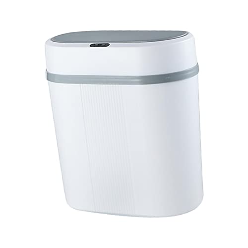 predolo Mülleimer Automatic Waste Can Touchless Motion 12 L für Bad Wohnzimmer Küche, Weiß von predolo