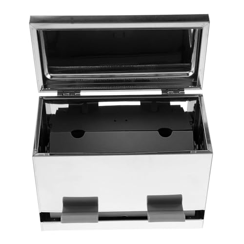 predolo Stäbchenspender Edelstahl Strohhalmhalter Behälter mit Deckel Aufbewahrungsbox für Stäbchen Strohhalme Bleistifte mit Staubschutz für Restaurant von predolo