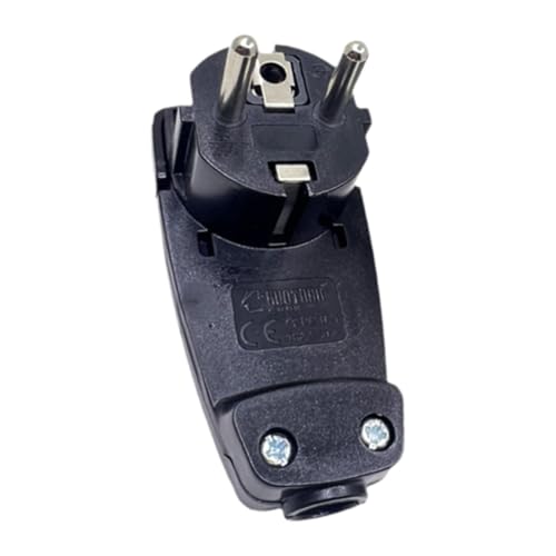 predolo Stecker Männlich Ersatz Elektrische Power Stecker Verlängerung Ende Rewireable Power, Schwarz von predolo