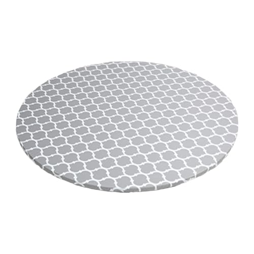 predolo Strapazierfähige, Tischdecke Aus Vinyl, Auslaufsichere, wasserdichte, Elastische Tischdecke mit Futter auf Der Rückseite Aus Flanell, 122cm von predolo